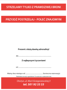 Strzelnica VIP prezent